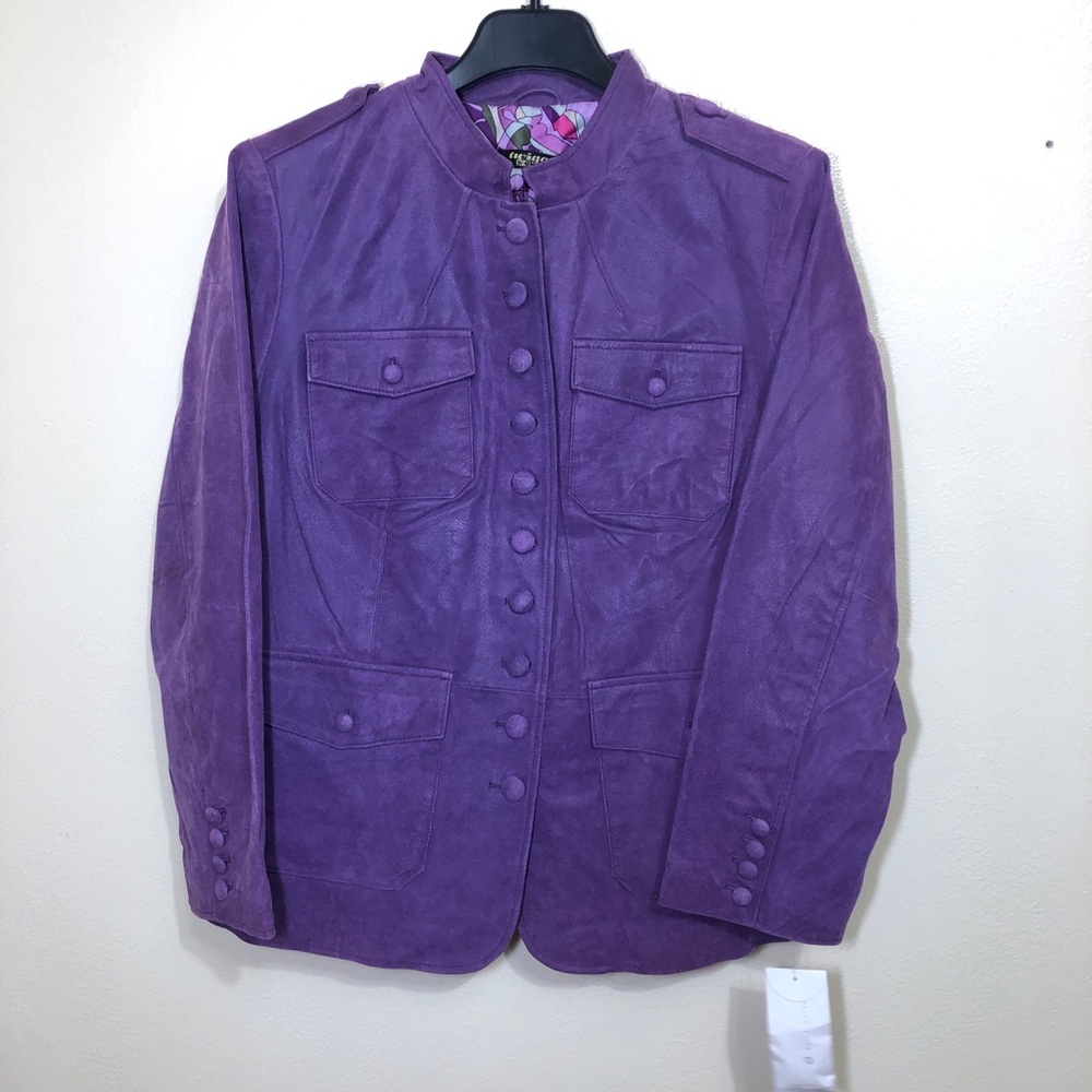 Twiggy London Suede Leather Jacket - Picture 1 of 4